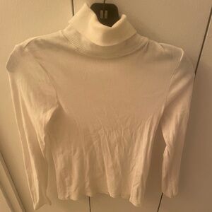 ATM White Turtleneck Sweater
